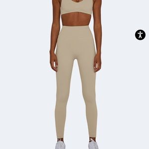 SET ACTIVE SPORTBODY LEGGINGS - macadamia